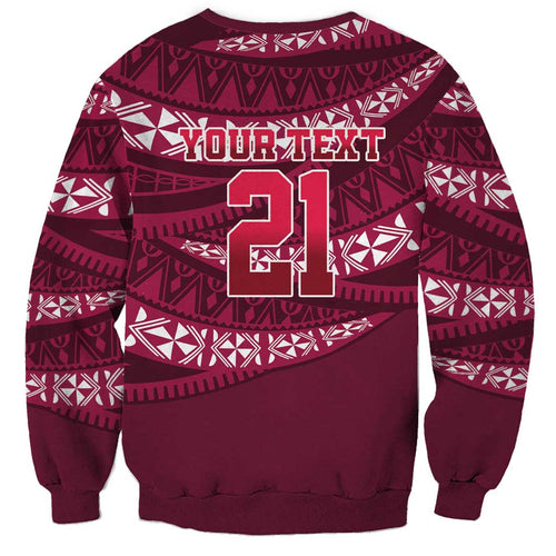 Queensland Rugby Pacific Custom Sweatshirt Pasifika Tapa Pattern