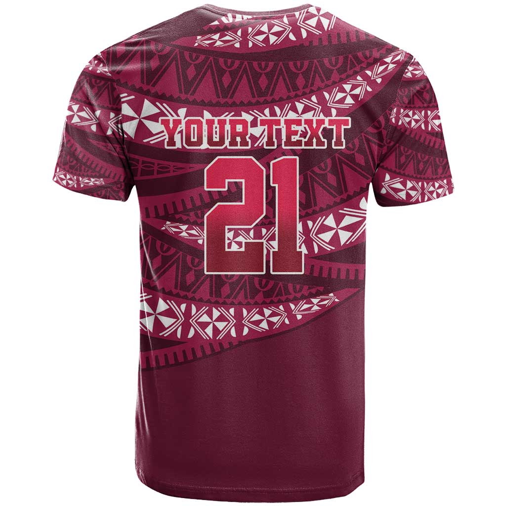 Queensland Rugby Pacific Custom T Shirt Pasifika Tapa Pattern