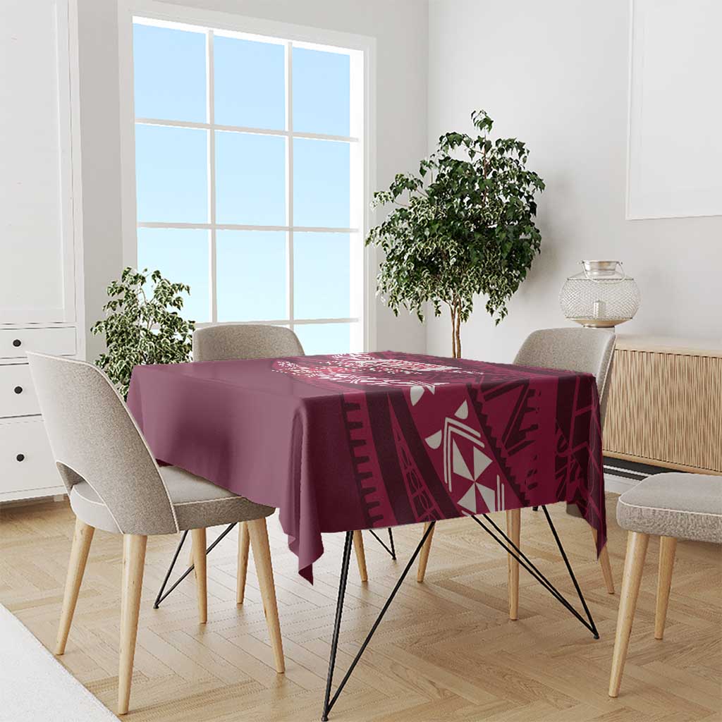Queensland Rugby Pacific Custom Tablecloth Pasifika Tapa Pattern