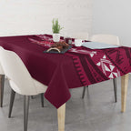 Queensland Rugby Pacific Custom Tablecloth Pasifika Tapa Pattern