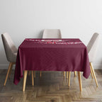 Queensland Rugby Pacific Custom Tablecloth Pasifika Tapa Pattern