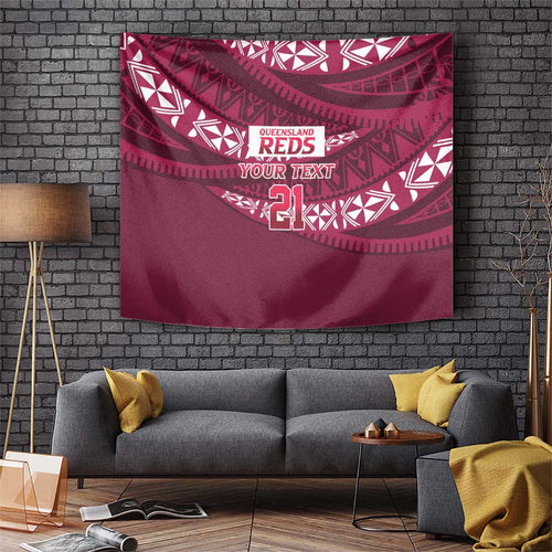 Queensland Rugby Pacific Custom Tapestry Pasifika Tapa Pattern