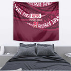 Queensland Rugby Pacific Custom Tapestry Pasifika Tapa Pattern