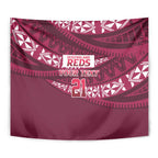 Queensland Rugby Pacific Custom Tapestry Pasifika Tapa Pattern
