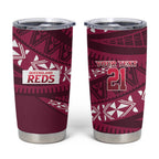 Queensland Rugby Pacific Custom Tumbler Cup Pasifika Tapa Pattern