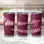 Queensland Rugby Pacific Custom Tumbler Cup Pasifika Tapa Pattern