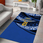 Western Australia Rugby Pacific Custom Area Rug Pasifika Tapa Pattern