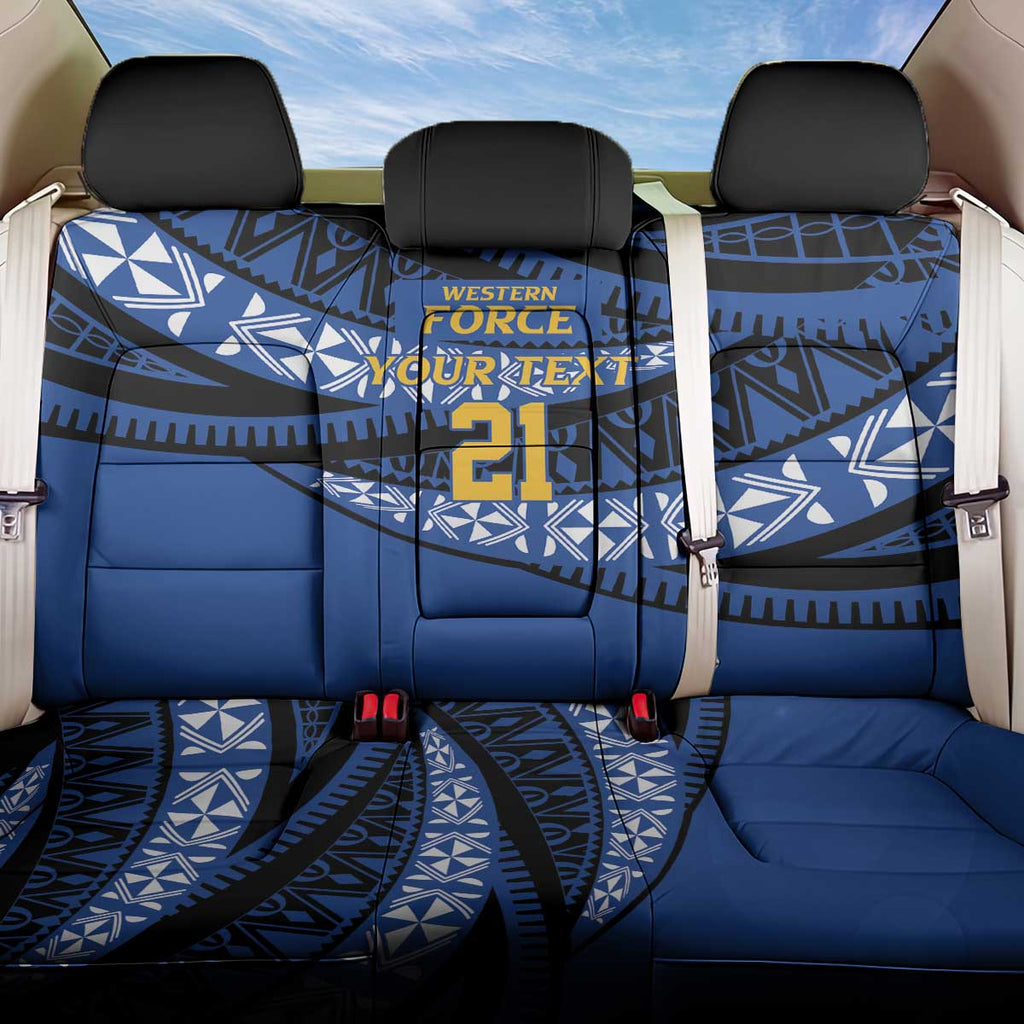 Western Australia Rugby Pacific Custom Back Car Seat Cover Pasifika Tapa Pattern