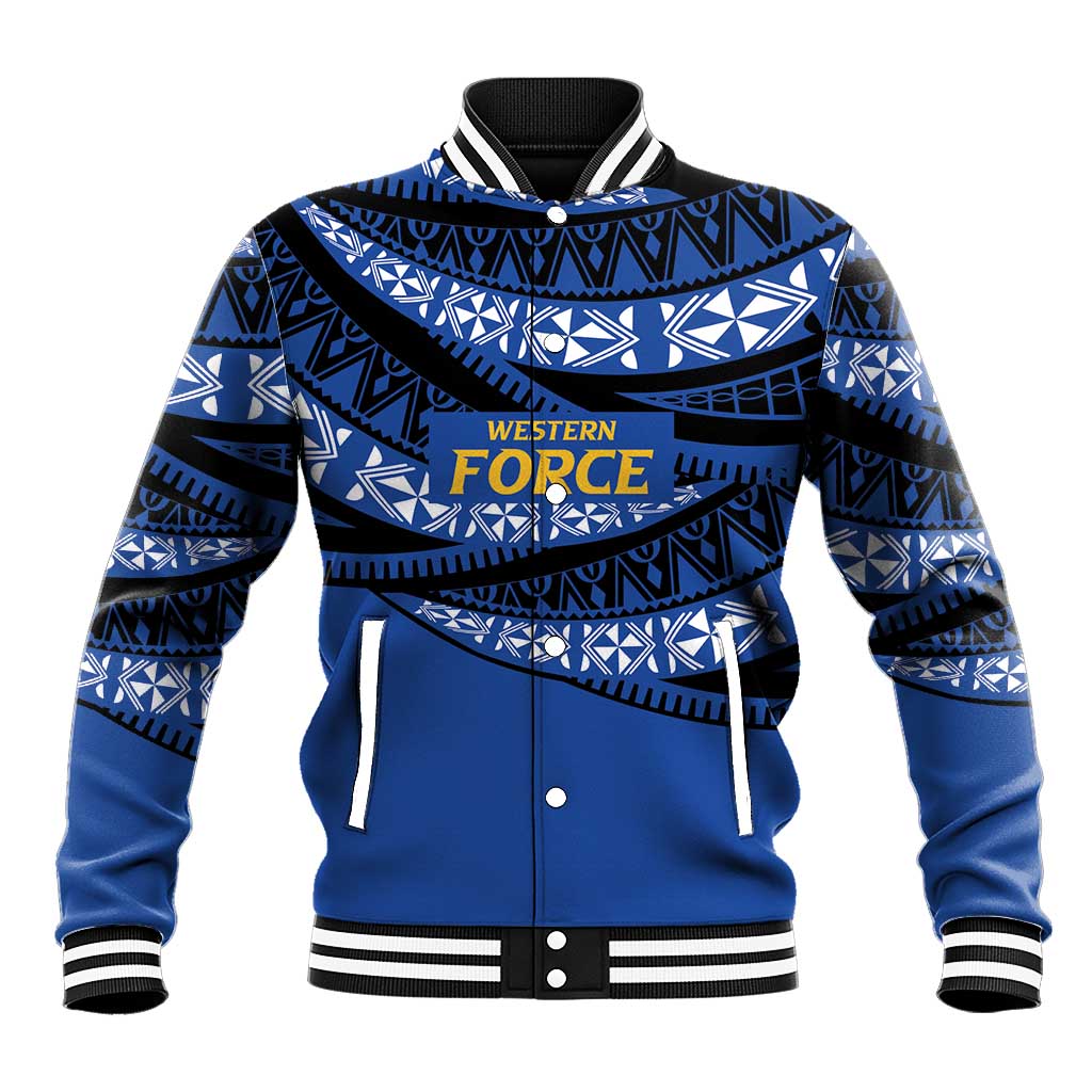 Western Australia Rugby Pacific Custom Baseball Jacket Pasifika Tapa Pattern