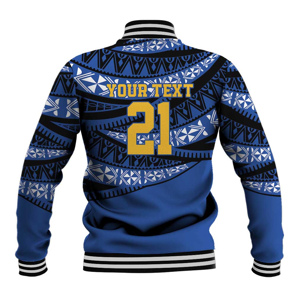 Western Australia Rugby Pacific Custom Baseball Jacket Pasifika Tapa Pattern