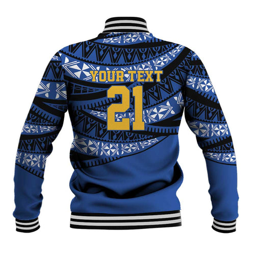 Western Australia Rugby Pacific Custom Baseball Jacket Pasifika Tapa Pattern