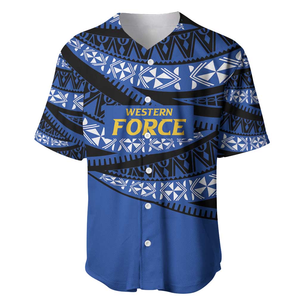 Western Australia Rugby Pacific Custom Baseball Jersey Pasifika Tapa Pattern