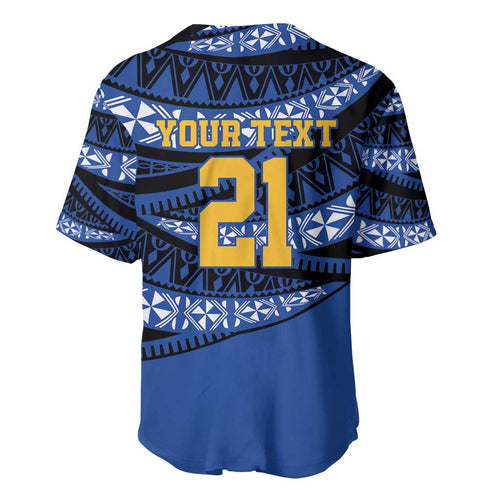 Western Australia Rugby Pacific Custom Baseball Jersey Pasifika Tapa Pattern