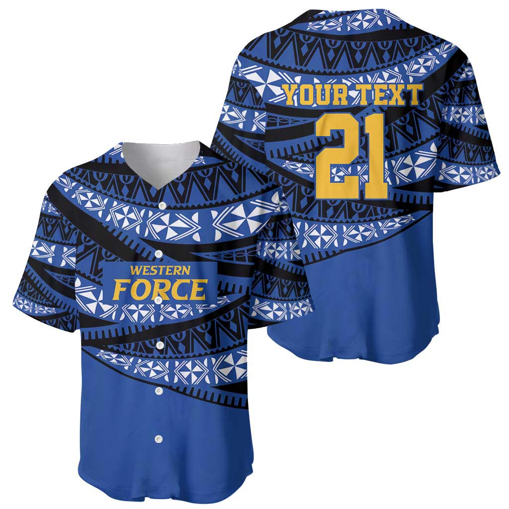 Western Australia Rugby Pacific Custom Baseball Jersey Pasifika Tapa Pattern