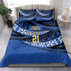 Western Australia Rugby Pacific Custom Bedding Set Pasifika Tapa Pattern
