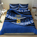 Western Australia Rugby Pacific Custom Bedding Set Pasifika Tapa Pattern