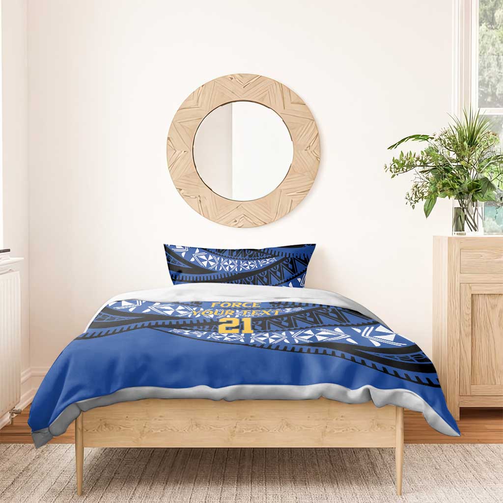 Western Australia Rugby Pacific Custom Bedding Set Pasifika Tapa Pattern