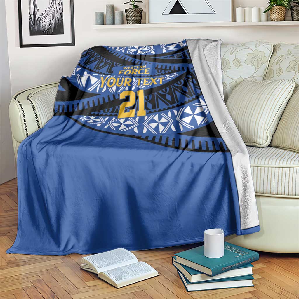 Western Australia Rugby Pacific Custom Blanket Pasifika Tapa Pattern