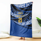 Western Australia Rugby Pacific Custom Blanket Pasifika Tapa Pattern