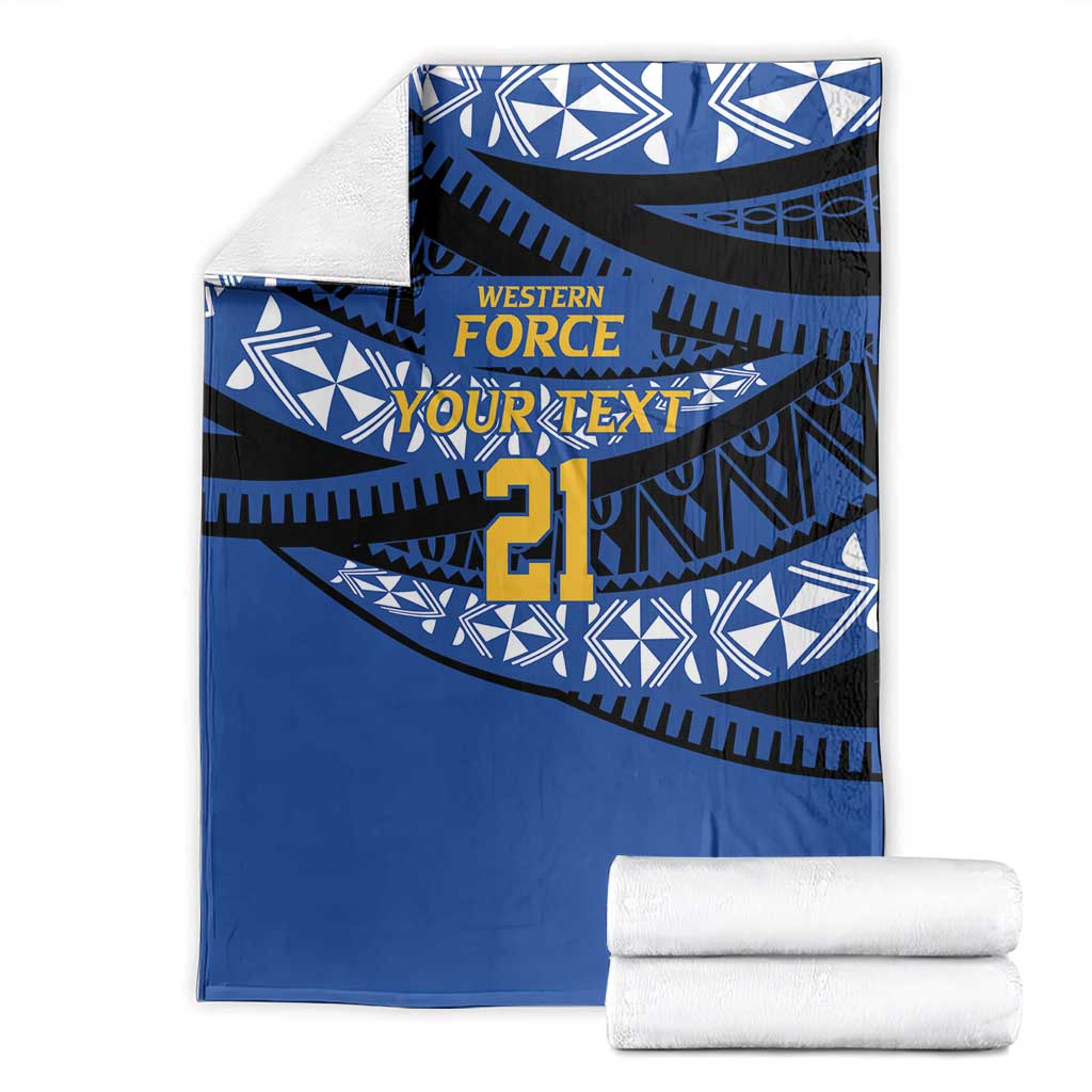 Western Australia Rugby Pacific Custom Blanket Pasifika Tapa Pattern