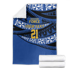 Western Australia Rugby Pacific Custom Blanket Pasifika Tapa Pattern