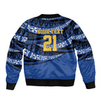 Western Australia Rugby Pacific Custom Bomber Jacket Pasifika Tapa Pattern