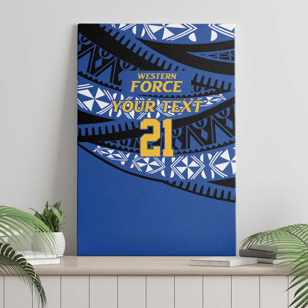 Western Australia Rugby Pacific Custom Canvas Wall Art Pasifika Tapa Pattern