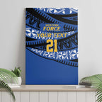 Western Australia Rugby Pacific Custom Canvas Wall Art Pasifika Tapa Pattern