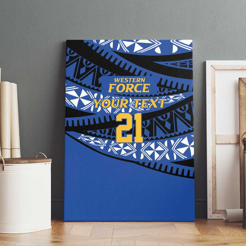 Western Australia Rugby Pacific Custom Canvas Wall Art Pasifika Tapa Pattern