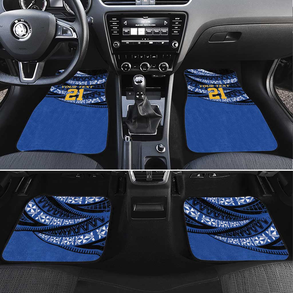 Western Australia Rugby Pacific Custom Car Mats Pasifika Tapa Pattern