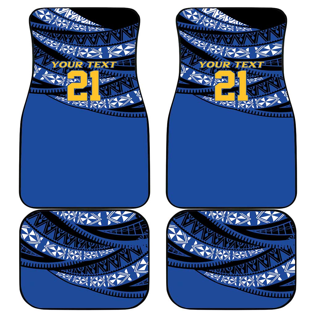 Western Australia Rugby Pacific Custom Car Mats Pasifika Tapa Pattern