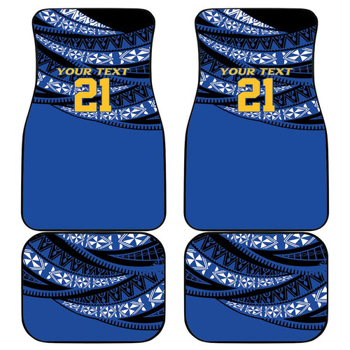 Western Australia Rugby Pacific Custom Car Mats Pasifika Tapa Pattern