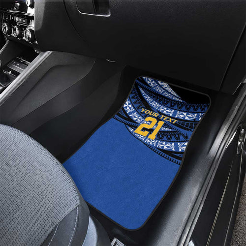 Western Australia Rugby Pacific Custom Car Mats Pasifika Tapa Pattern