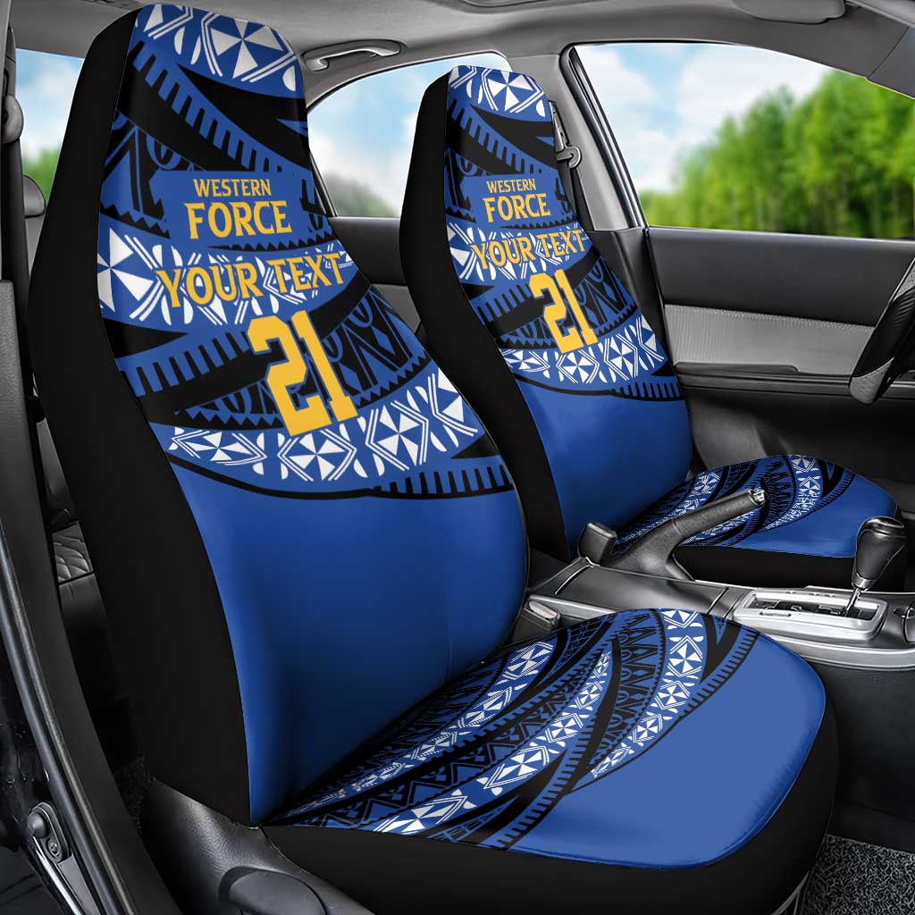 Western Australia Rugby Pacific Custom Car Seat Cover Pasifika Tapa Pattern