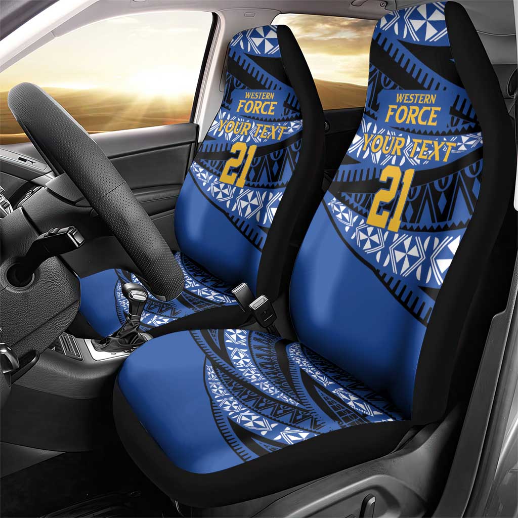Western Australia Rugby Pacific Custom Car Seat Cover Pasifika Tapa Pattern