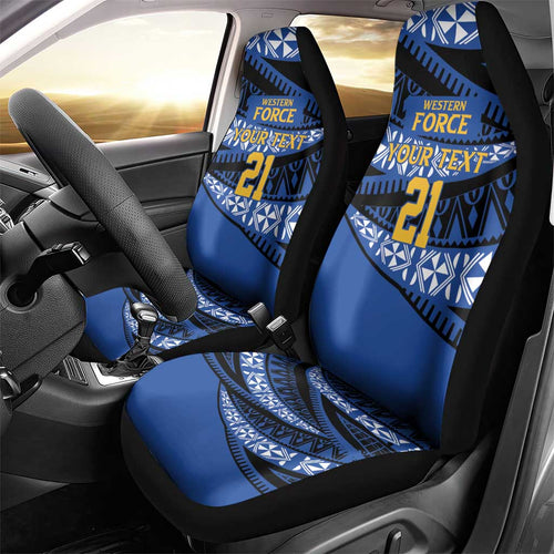 Western Australia Rugby Pacific Custom Car Seat Cover Pasifika Tapa Pattern