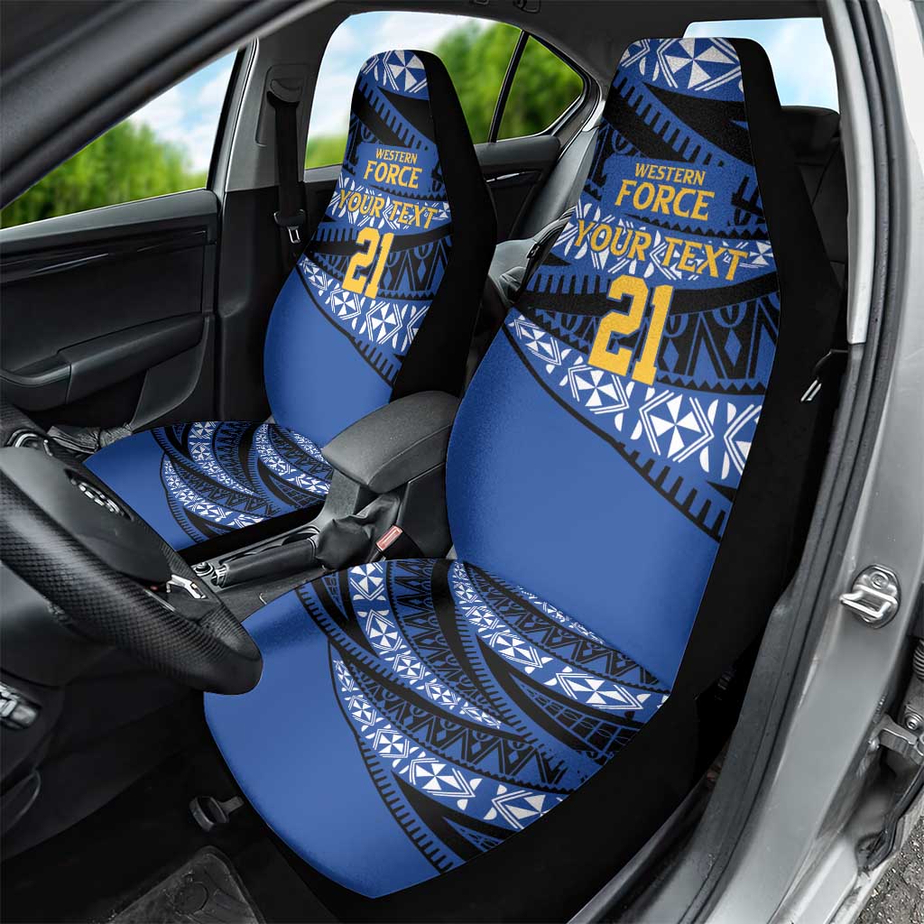 Western Australia Rugby Pacific Custom Car Seat Cover Pasifika Tapa Pattern