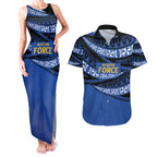 Western Australia Rugby Pacific Custom Couples Matching Tank Maxi Dress and Hawaiian Shirt Pasifika Tapa Pattern