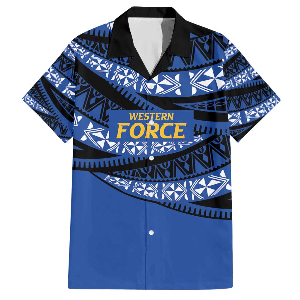 Western Australia Rugby Pacific Custom Family Matching Off Shoulder Maxi Dress and Hawaiian Shirt Pasifika Tapa Pattern