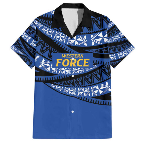 Western Australia Rugby Pacific Custom Family Matching Off Shoulder Maxi Dress and Hawaiian Shirt Pasifika Tapa Pattern