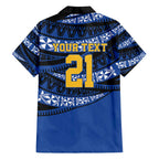 Western Australia Rugby Pacific Custom Family Matching Puletasi and Hawaiian Shirt Pasifika Tapa Pattern