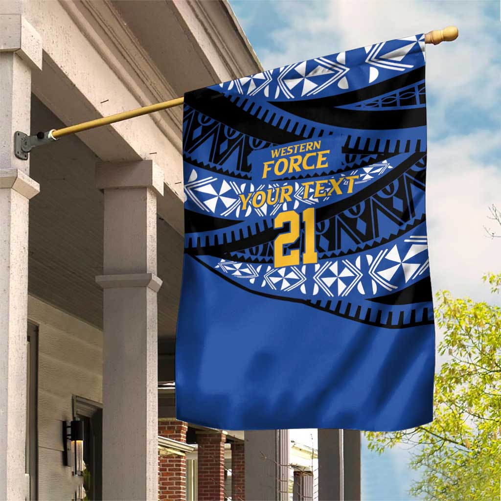 Western Australia Rugby Pacific Custom Garden Flag Pasifika Tapa Pattern