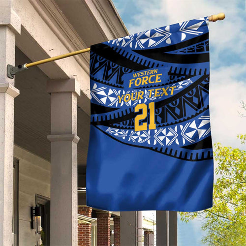 Western Australia Rugby Pacific Custom Garden Flag Pasifika Tapa Pattern