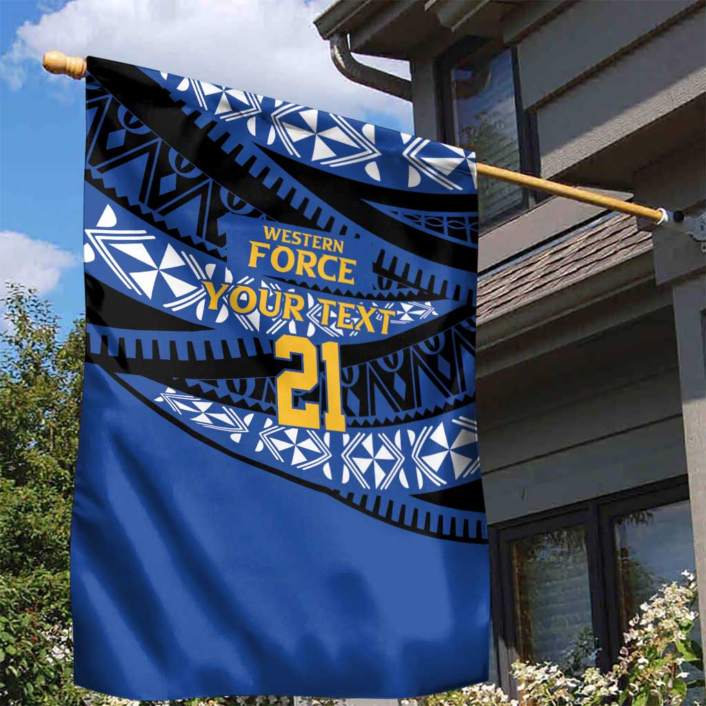 Western Australia Rugby Pacific Custom Garden Flag Pasifika Tapa Pattern