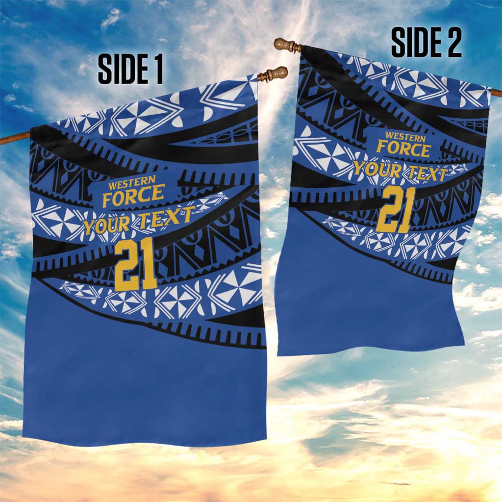 Western Australia Rugby Pacific Custom Garden Flag Pasifika Tapa Pattern