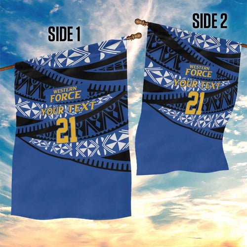 Western Australia Rugby Pacific Custom Garden Flag Pasifika Tapa Pattern