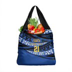 Western Australia Rugby Pacific Custom Grocery Bag Pasifika Tapa Pattern