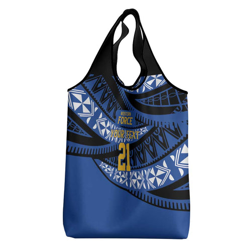 Western Australia Rugby Pacific Custom Grocery Bag Pasifika Tapa Pattern