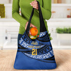 Western Australia Rugby Pacific Custom Grocery Bag Pasifika Tapa Pattern