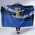 Western Australia Rugby Pacific Custom Hooded Blanket Pasifika Tapa Pattern
